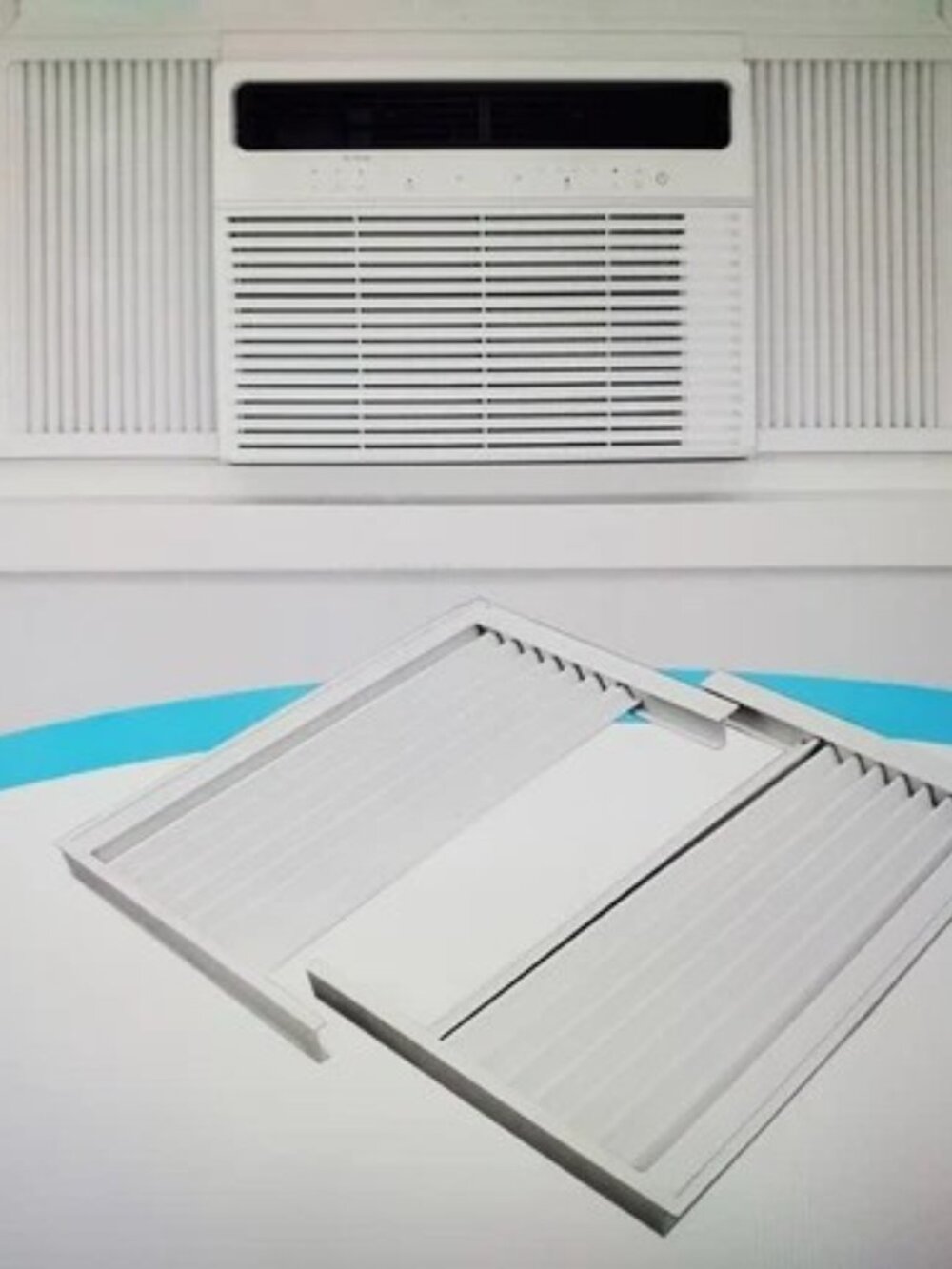 New Air Conditioner Accordion Side Panels - Adjustable Frame - Save $